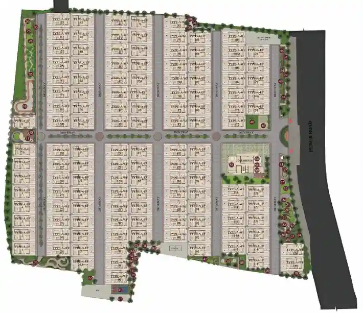Casagrand Gaganpahad Hyderabad Master Plan layout
