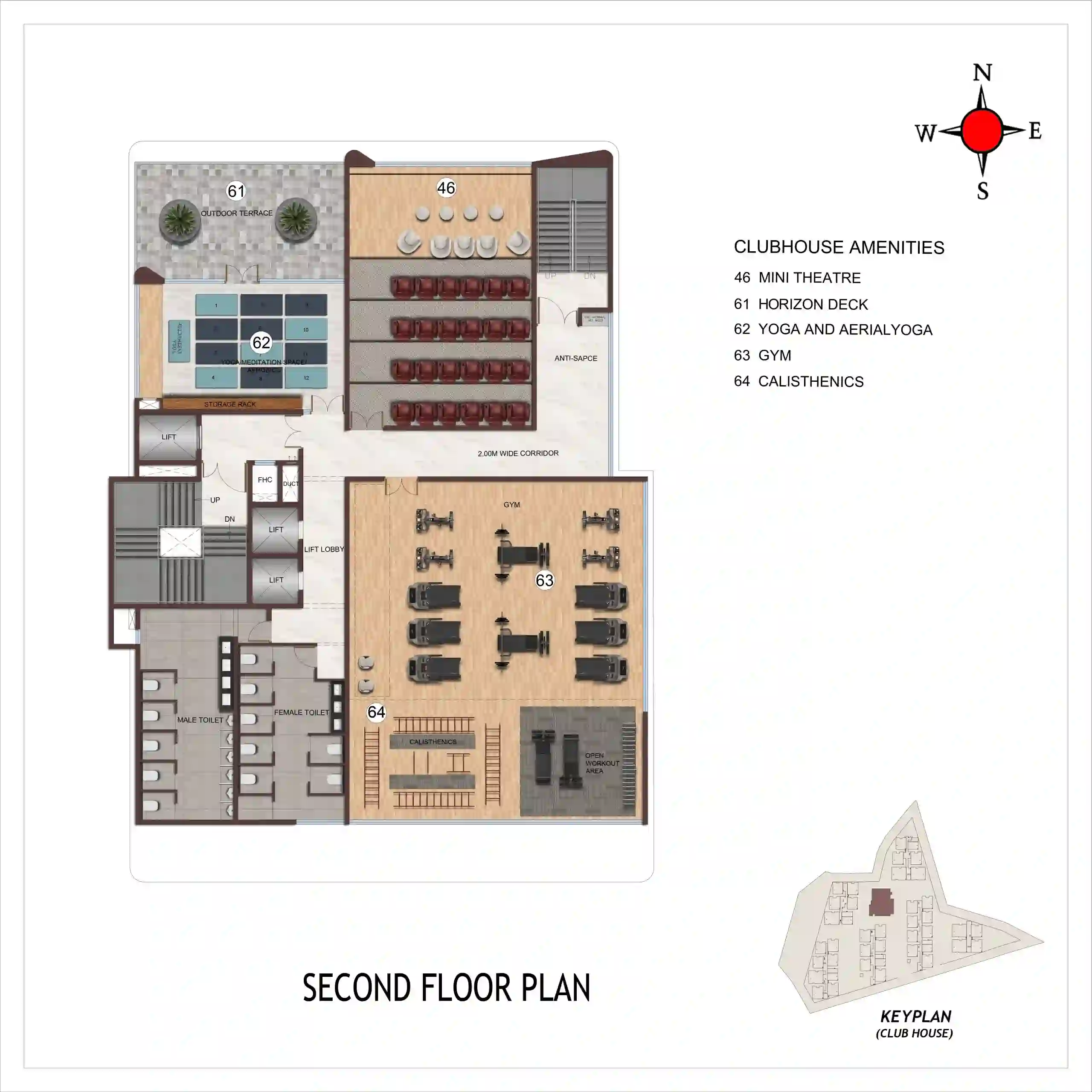Casagrand Mandarin Hyderabad 3 BHK floor plan